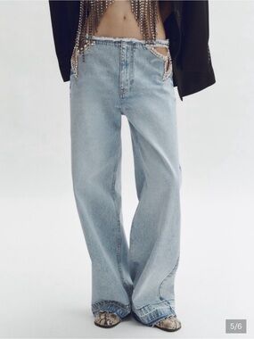 Stella McCartney x H M Crystal Star Straight Leg Jeans
